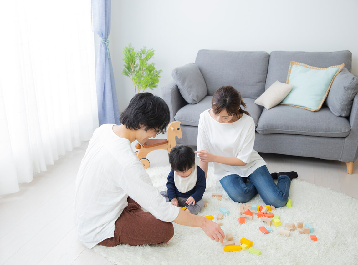 暖かいリビングルーム